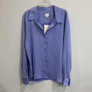 A New Day Women's Button Down Shirt - Light Blue